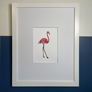 🦩 Flamingo Postage Stamp Art 🦩